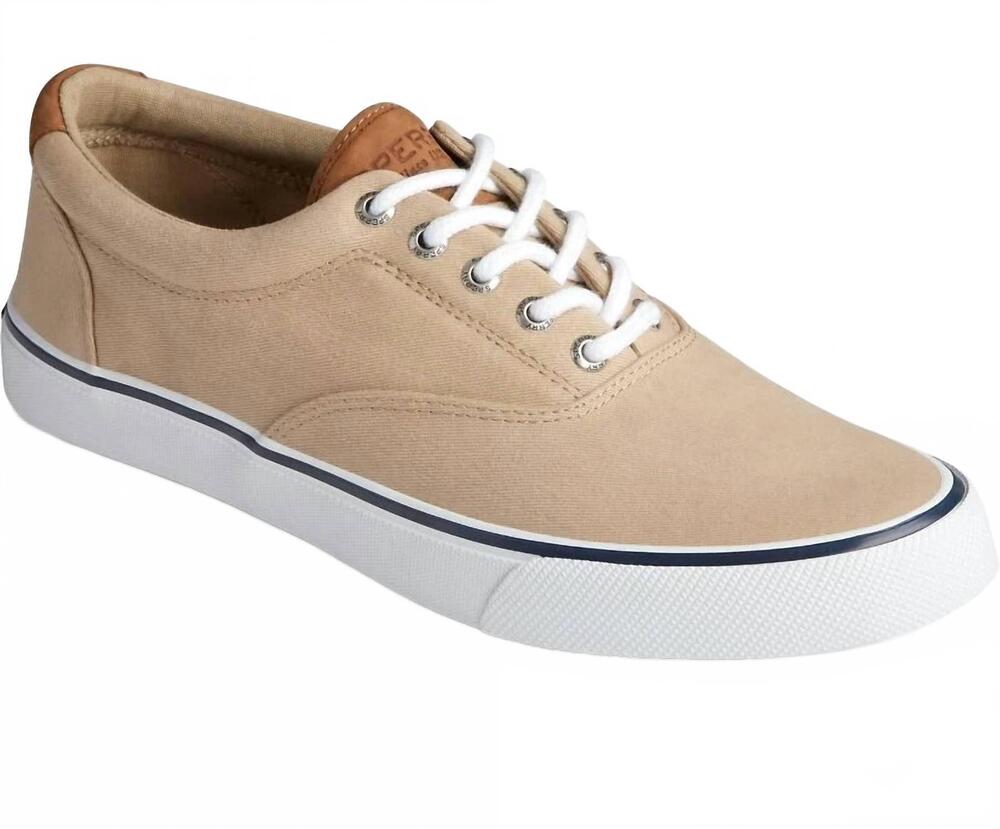 NEW SPERRY men's striper ii cvo sneaker in salt washed chino